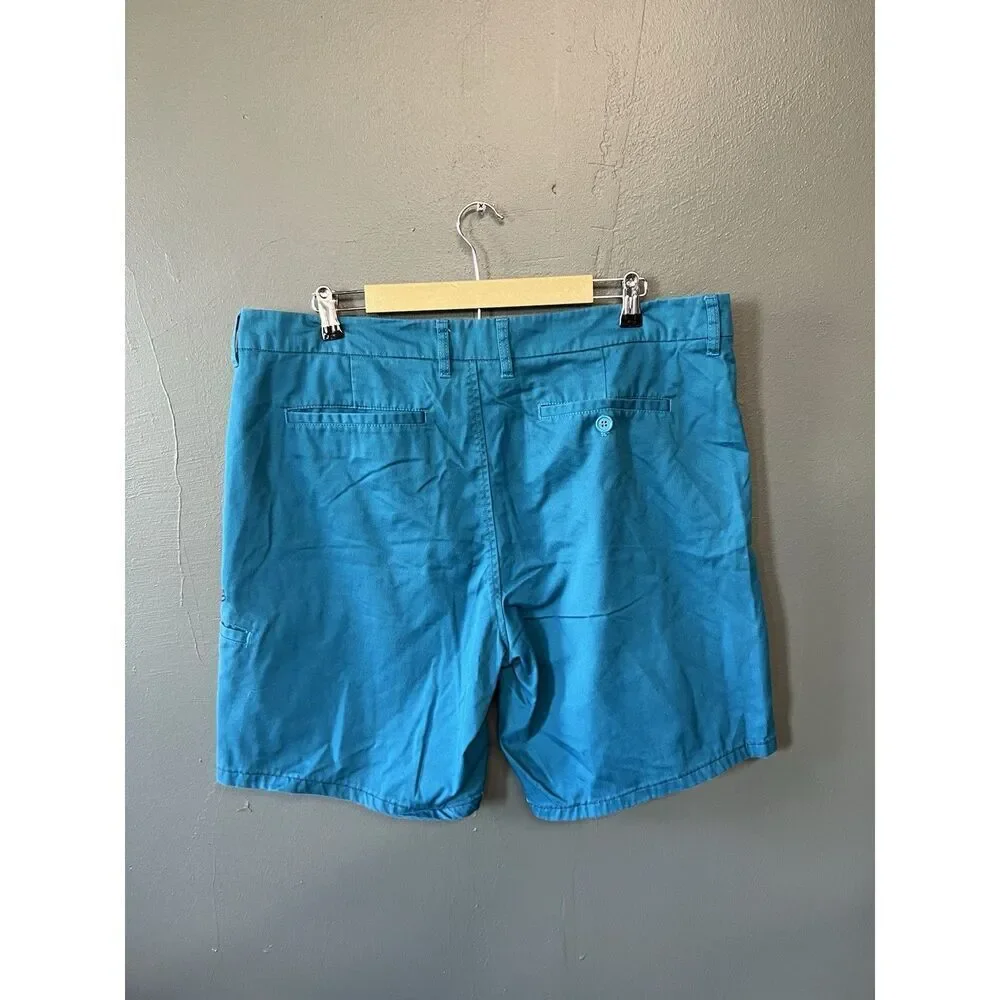 Fox Mens Blue Chino Shorts Size 38